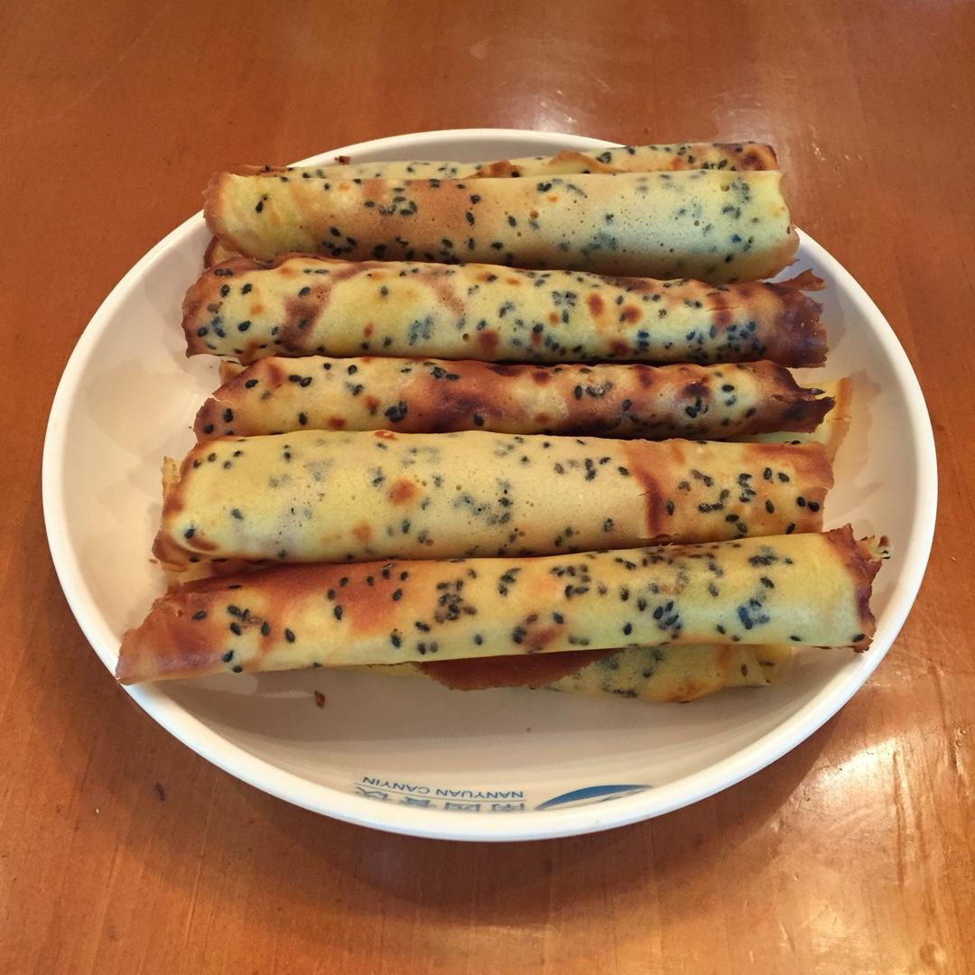 平底锅脆皮蛋卷