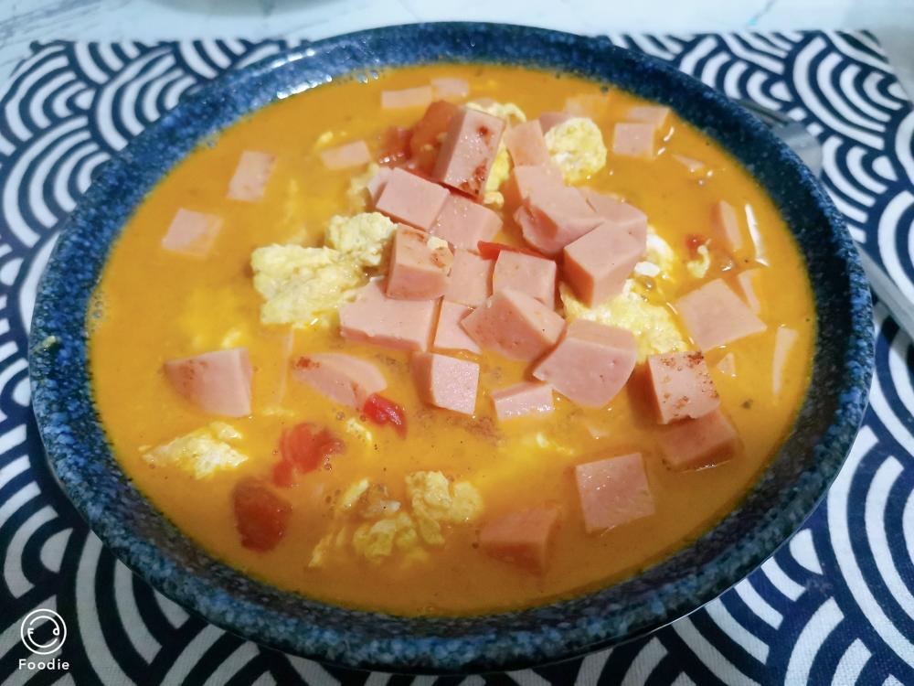 番茄火腿鸡蛋汤