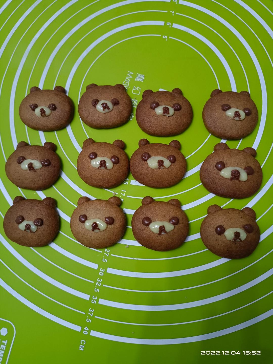 小熊杏仁可可曲奇饼干
