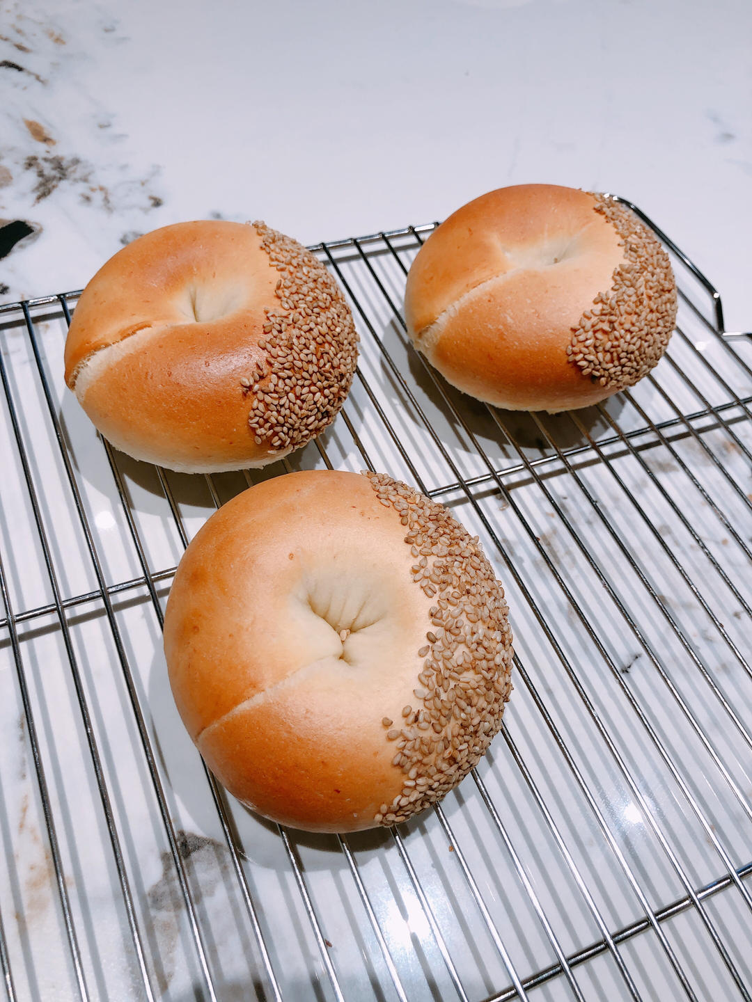 芋泥咸蛋黄贝果🥯吃不腻的经典搭配‼️