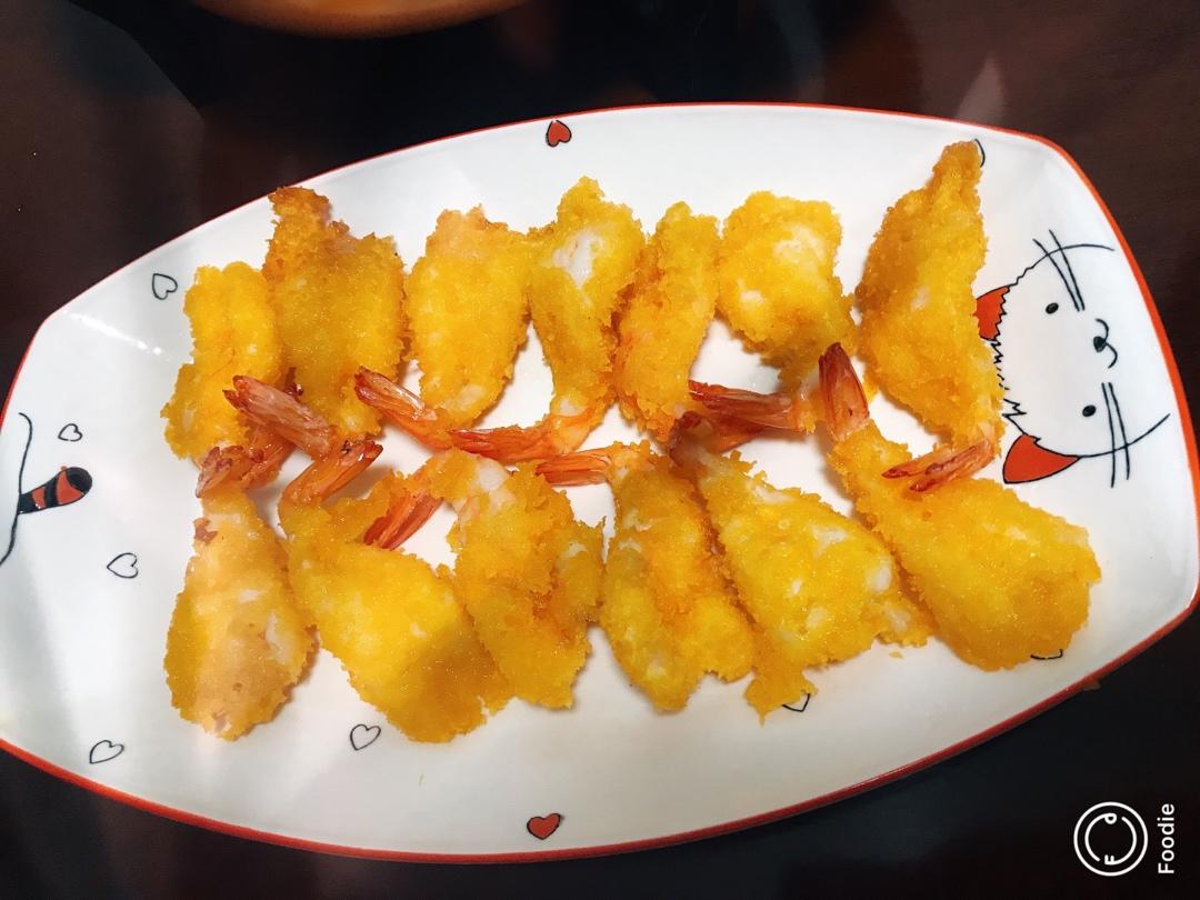 面包糠炸虾