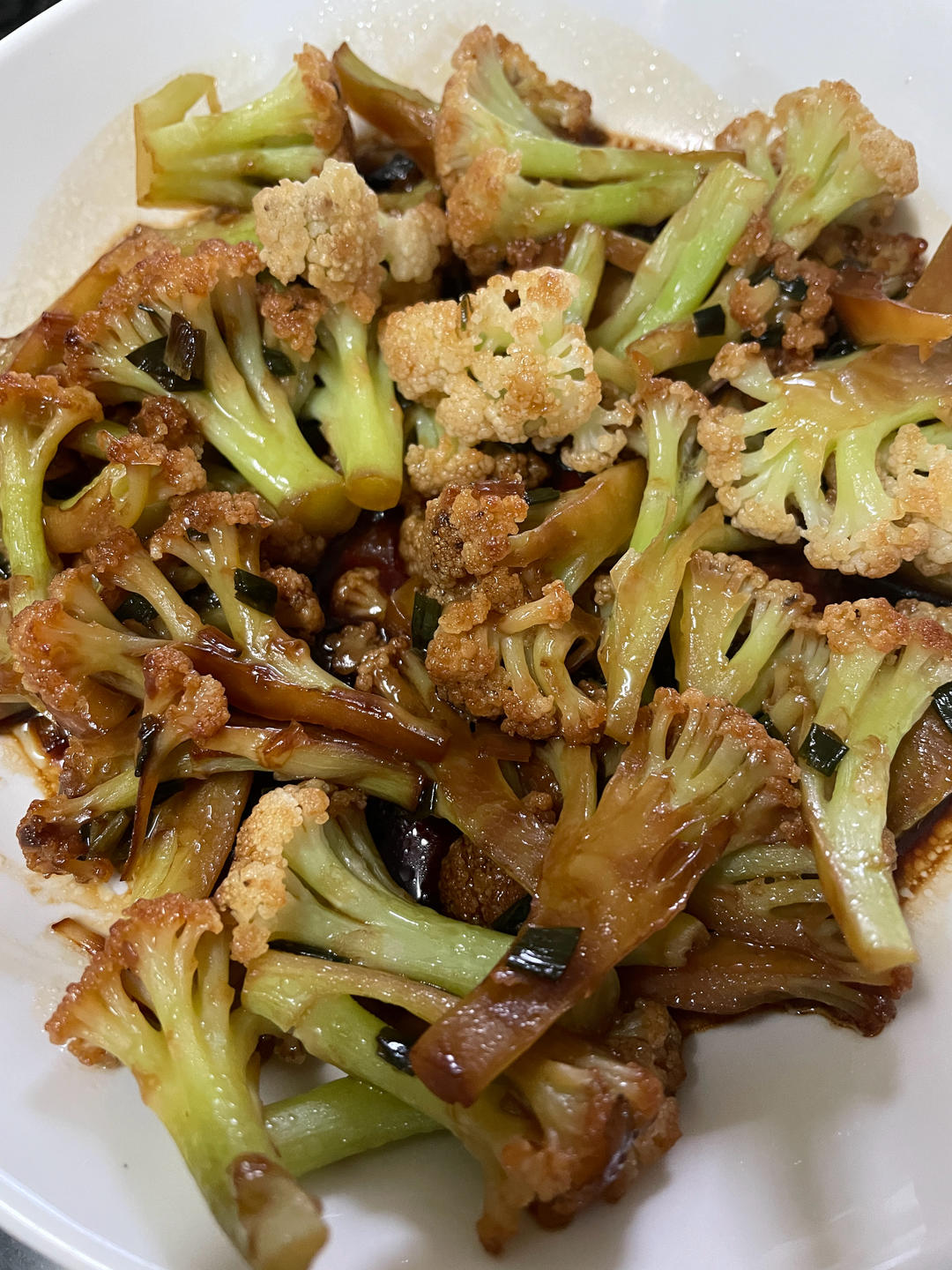 小美菜谱：干煸花菜/小炒松花菜