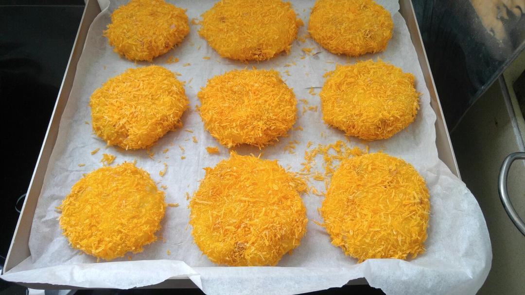 雪花流心芝士饼