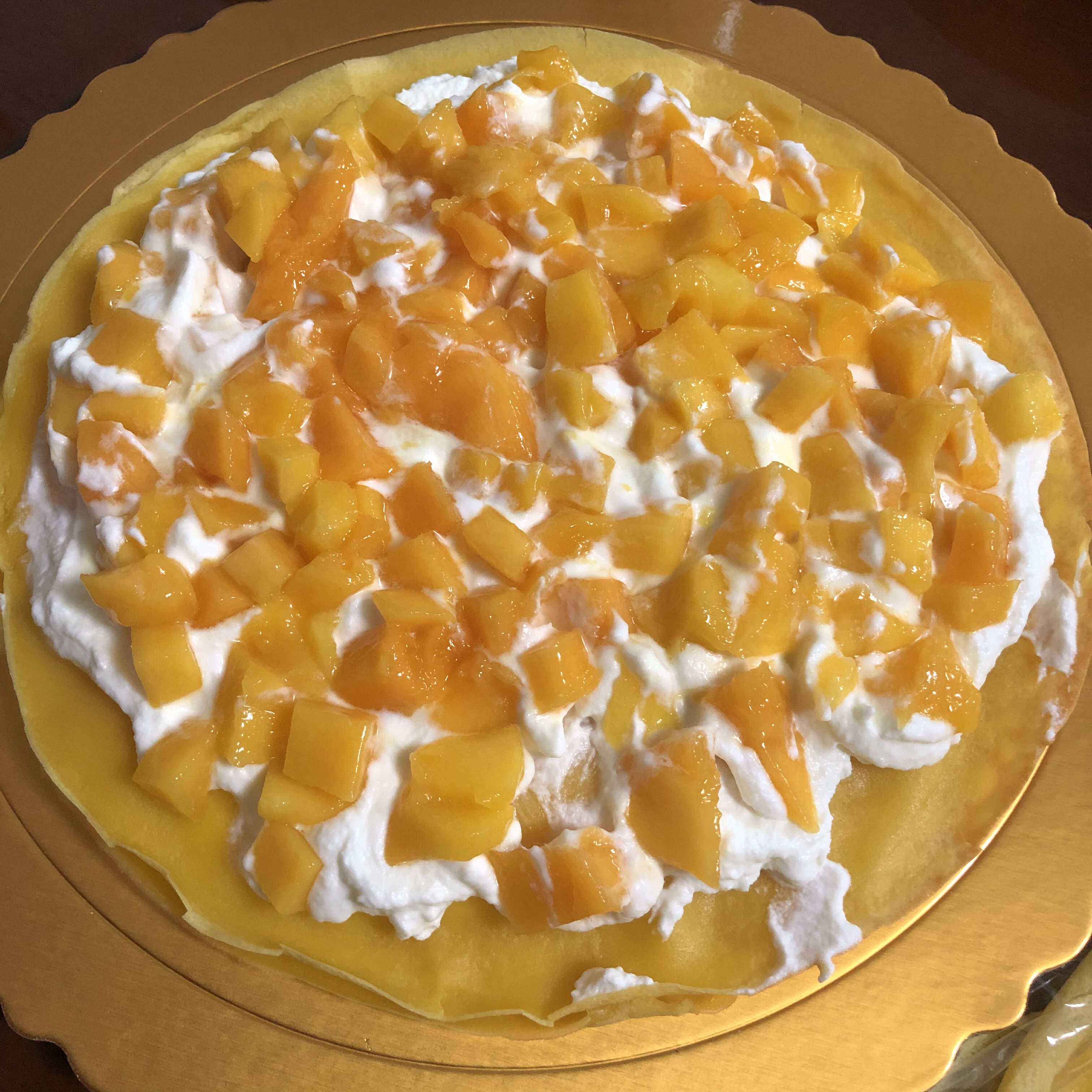 零失败的芒果千层蛋糕（8寸）的做法 步骤9