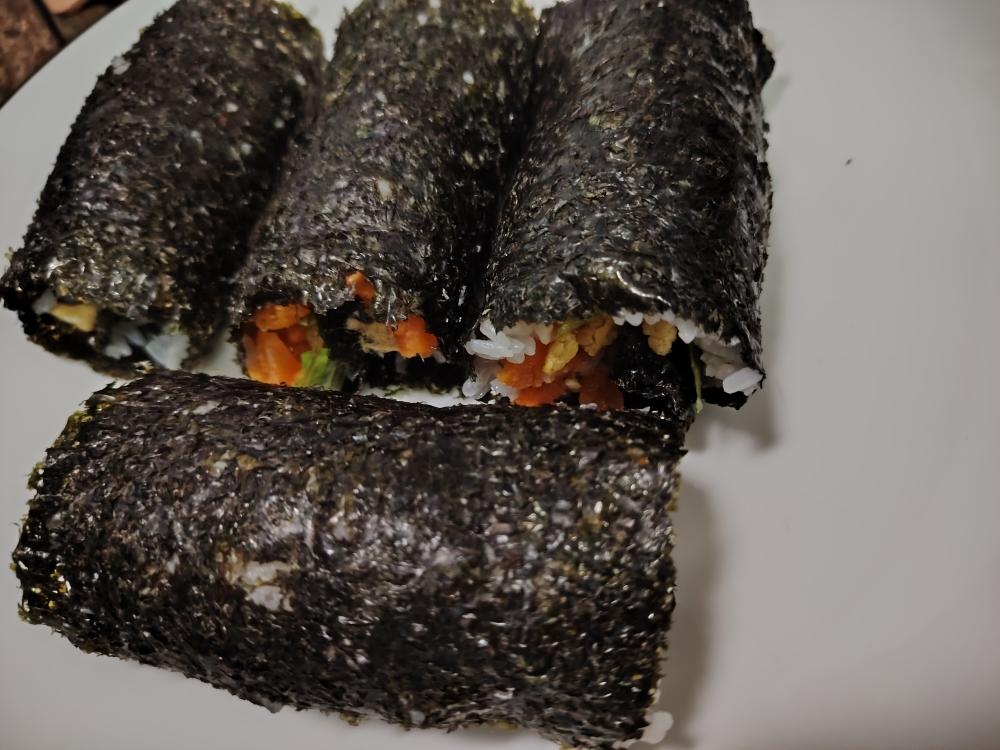 超简单的 糙米饭卷🍙