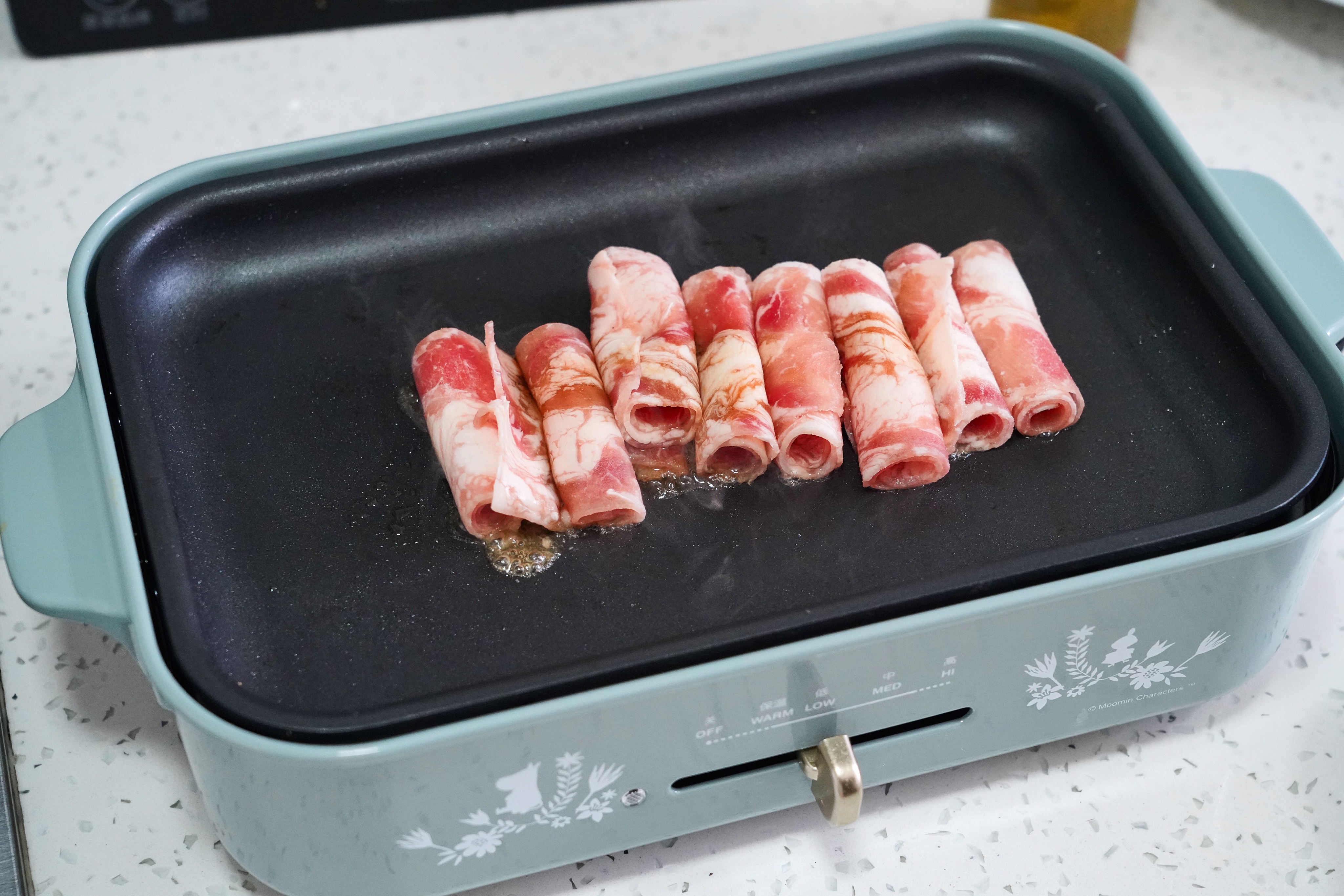 【北鼎珐琅铸铁锅食谱】芝士肥肉石锅拌饭的做法 步骤6