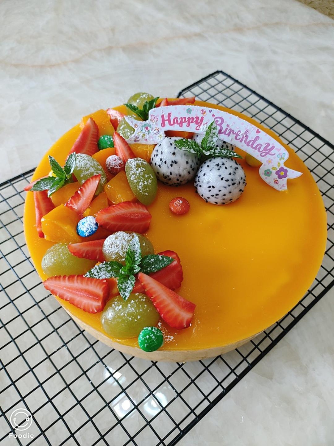 野草芒果慕斯（8寸戚风蛋糕版）🍰