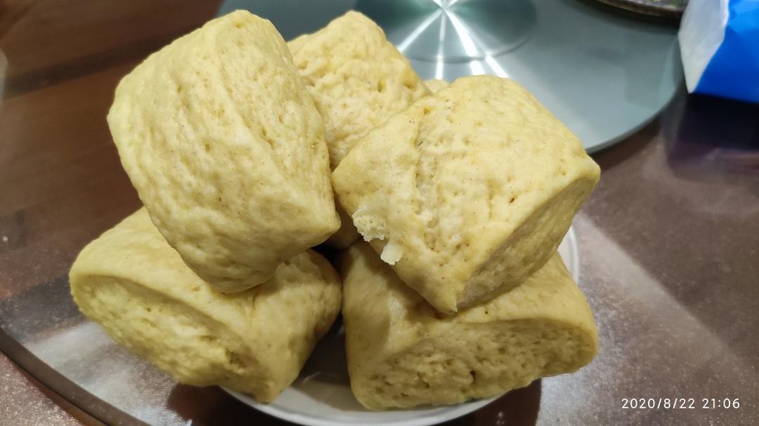 奶香玉米面馒头（一次发酵）