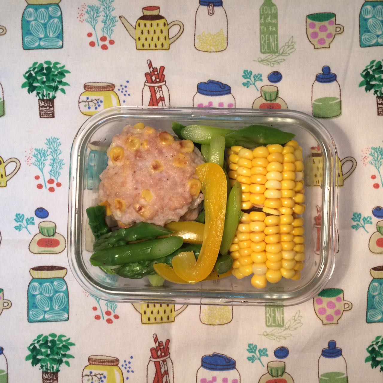 玉米鸡肉饼