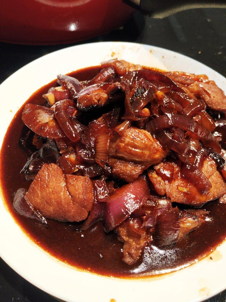 icecream晨做的照烧猪梅花肉