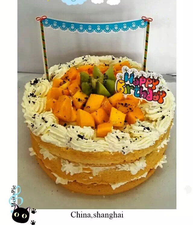 淡奶油裱花蛋糕