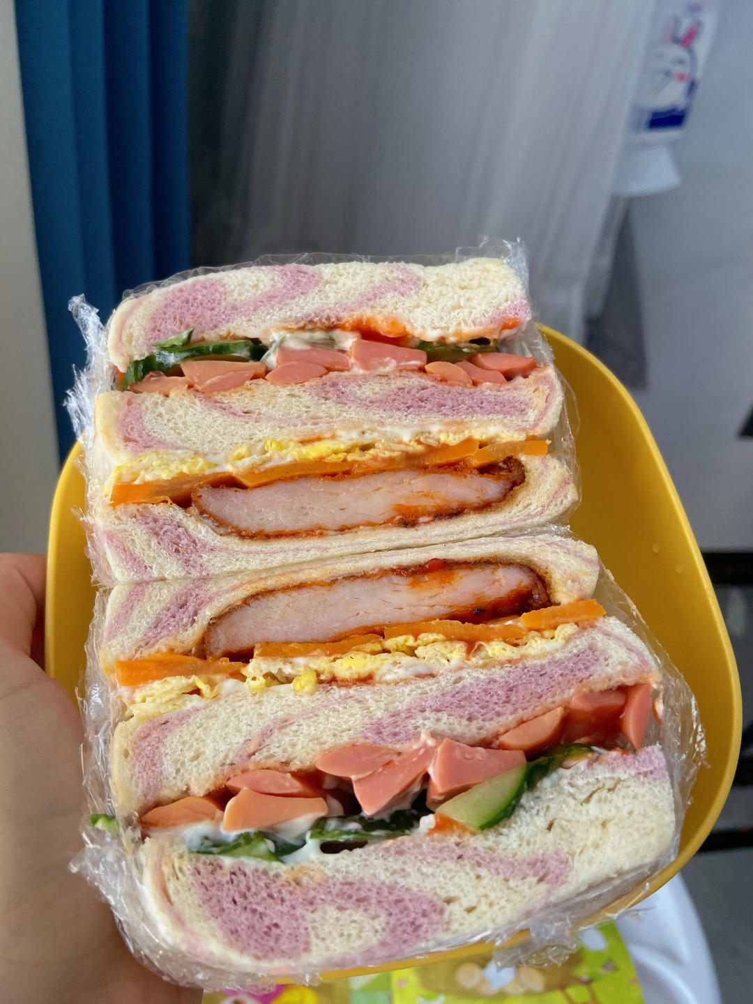 Kitty早餐【鸡排三明治】