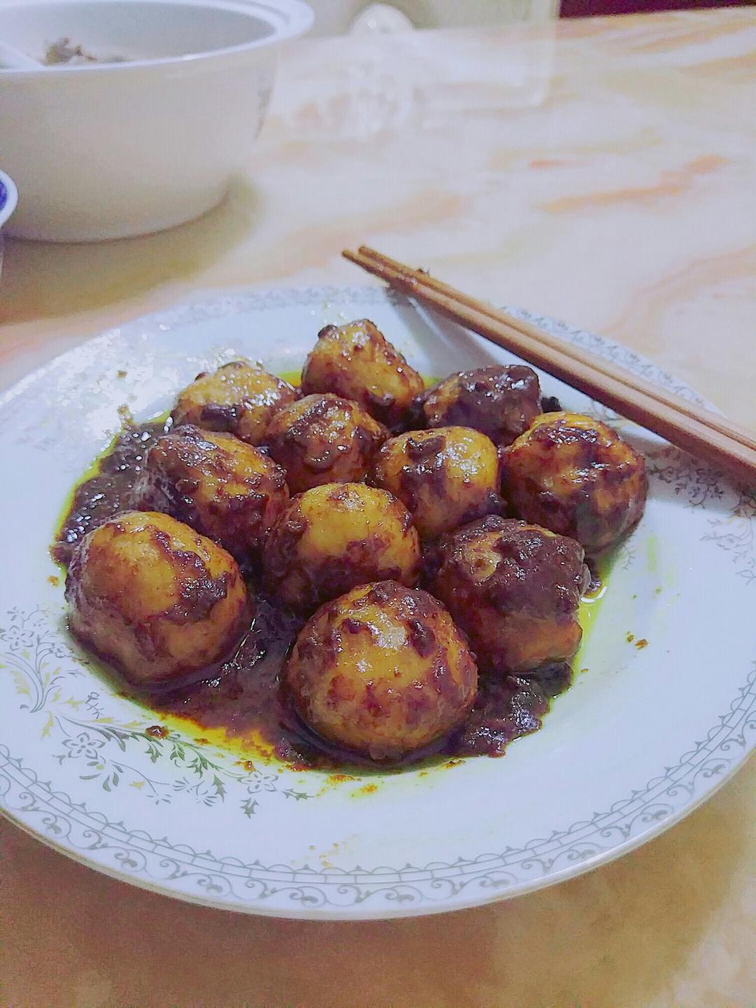 咖喱鱼丸