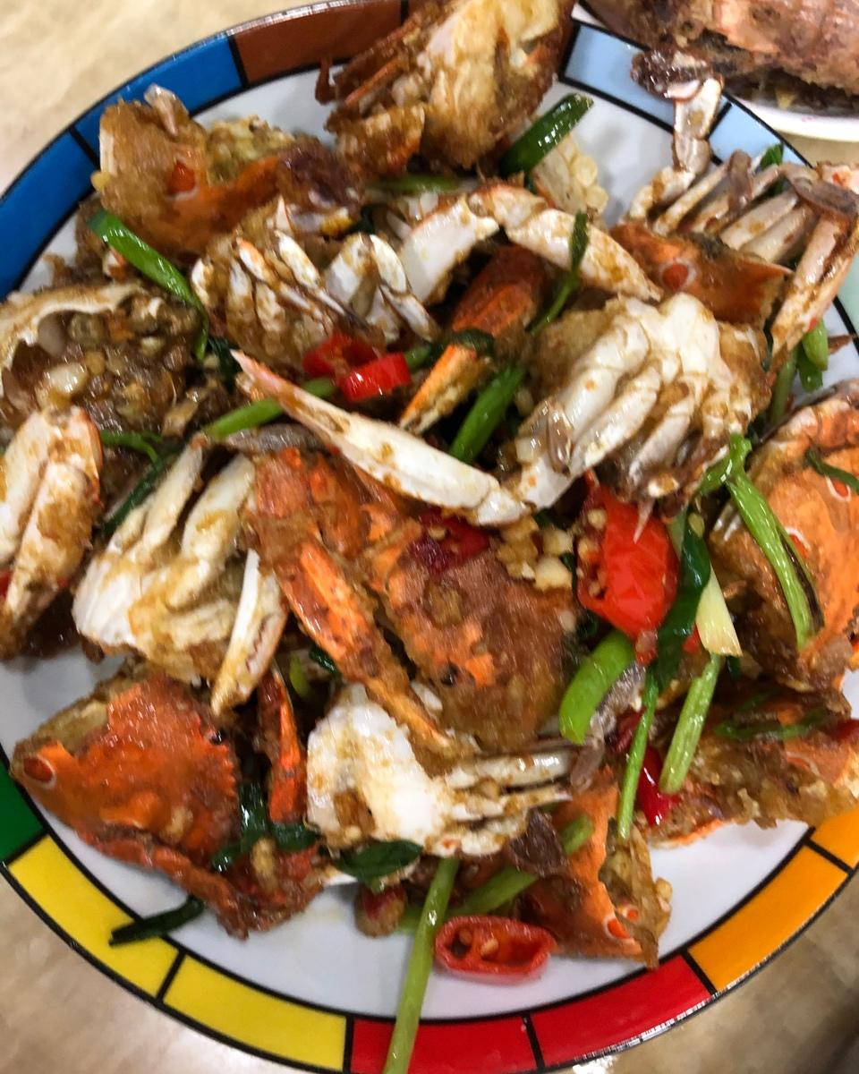 葱姜炒梭子蟹（very easy）