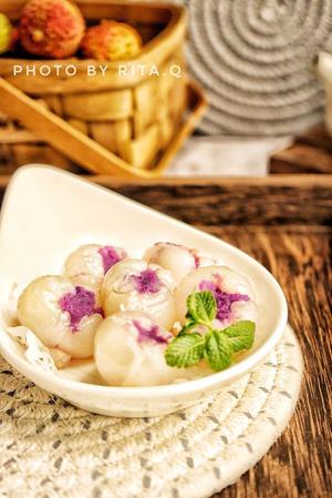 给生活一点甜，冰凉软糯荔枝酿紫薯的做法 步骤1