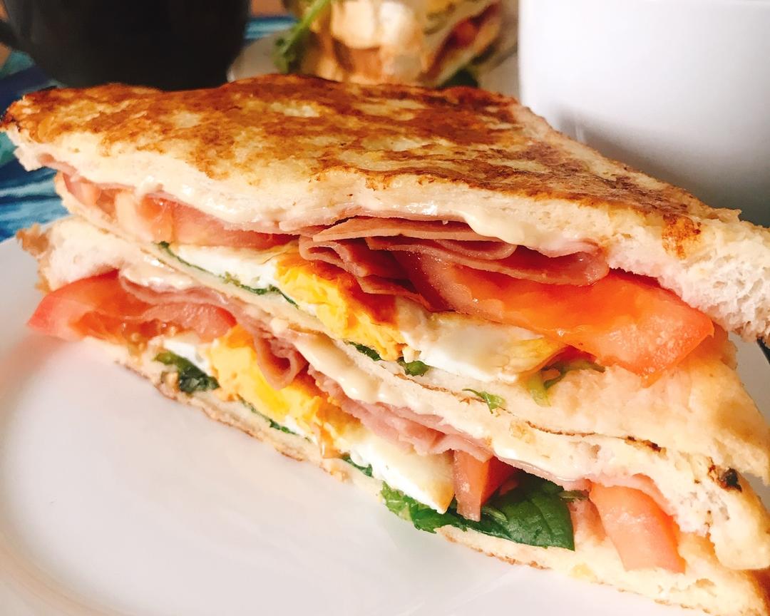 十分钟早餐三明治的做法