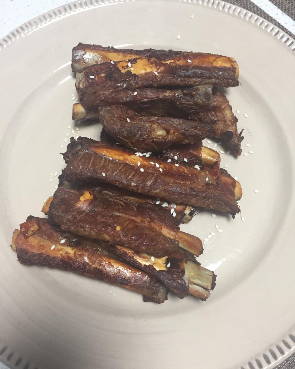 蒜香吮指烤肋排 | 外焦里嫩，骨肉分离（北鼎烤箱版）