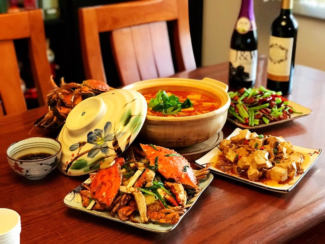 葱姜炒蟹 Fried Crabs