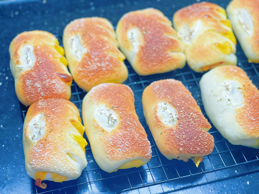 直接法万能面团－培根芝士包