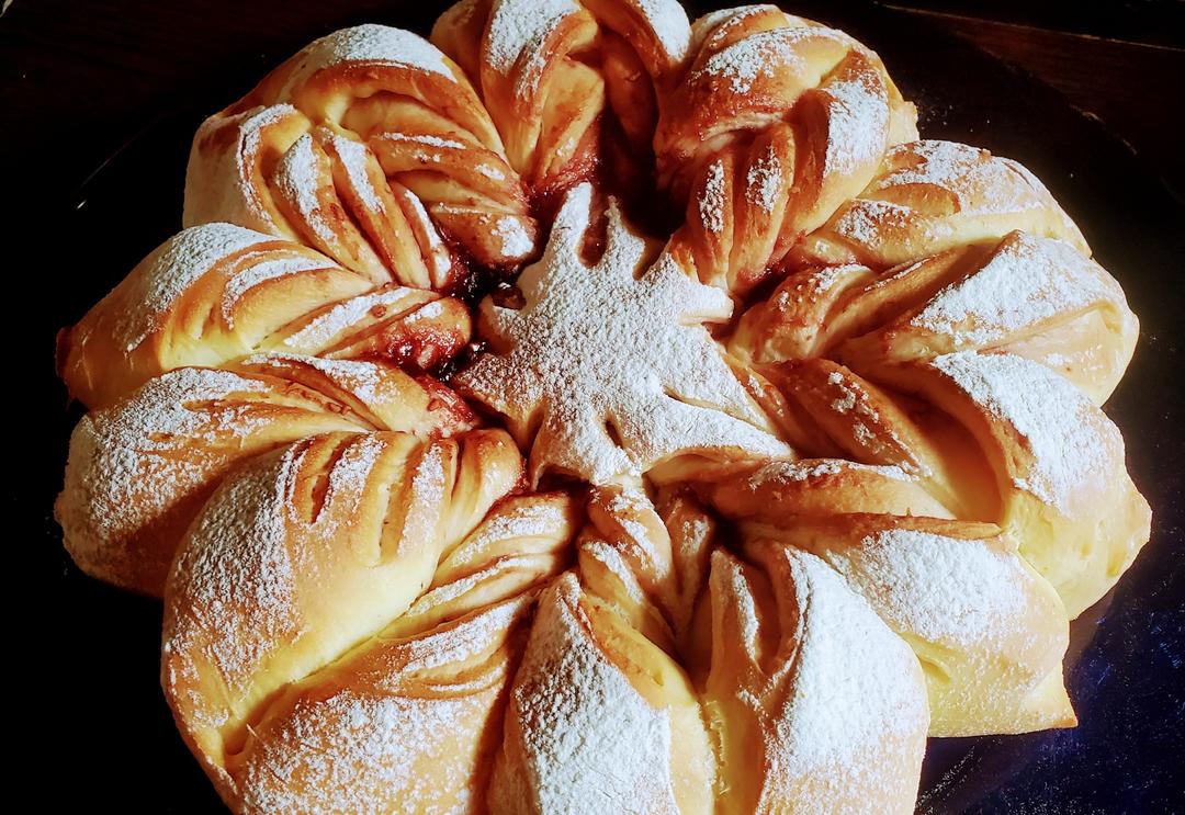 雪花果醬麵包的做法