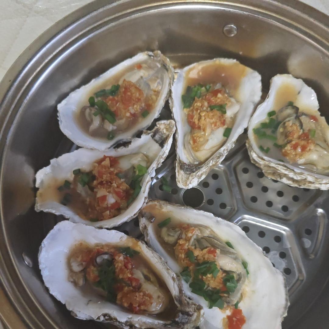超简单～蒸蒜蓉生蚝