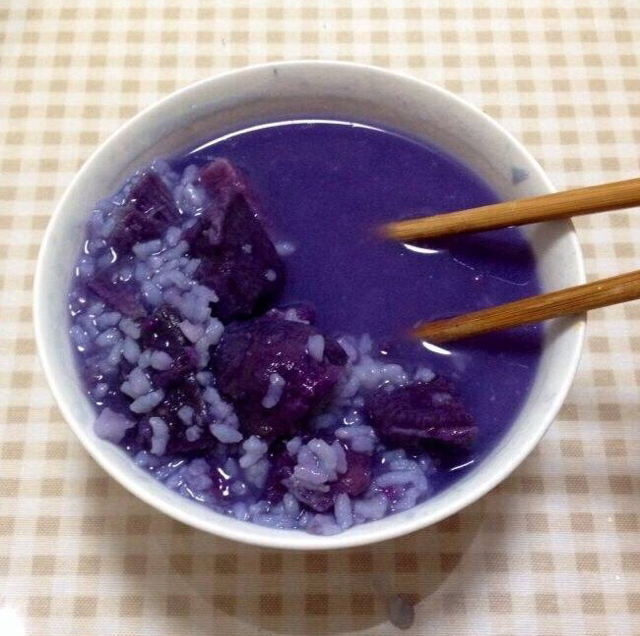 pink罗罗78做的紫薯粥