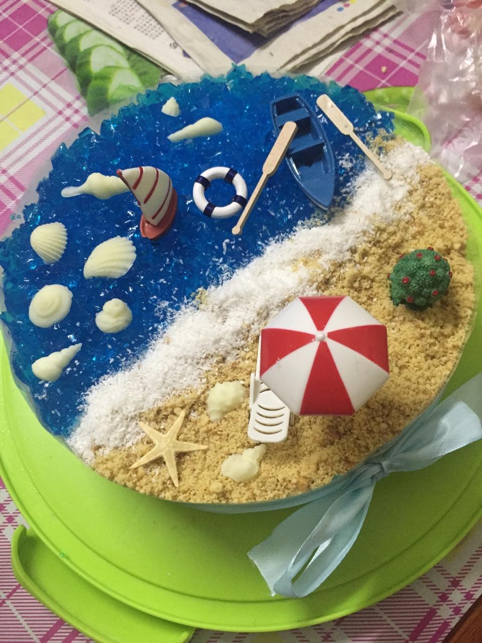海洋酸奶慕斯蛋糕——乐众缤纷夏日烘焙大赛获奖作品