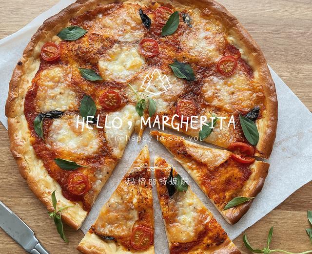 被惊艳到❗️一口爱上❗️超薄玛格丽特披萨🍕