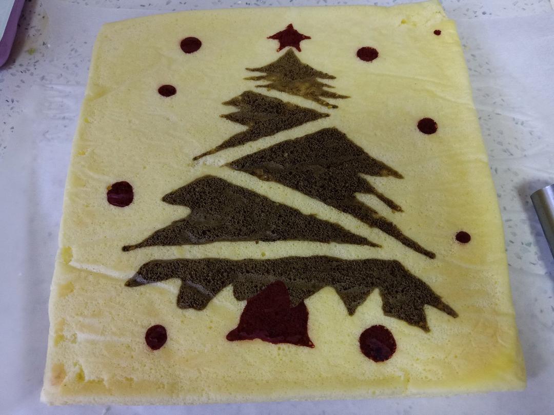 圣诞树蛋糕卷~