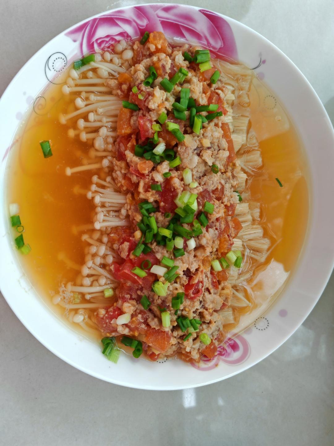 蒜蓉肉沫金针菇