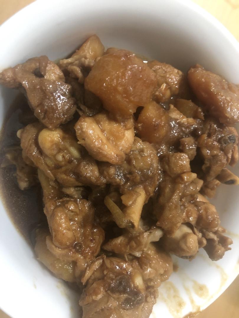 土豆焖鸡腿