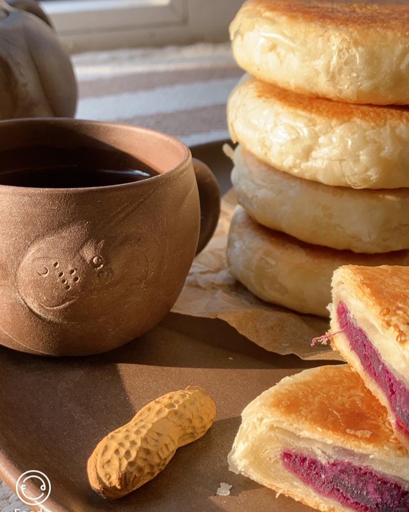 堂妈小厨——酥皮绿豆饼