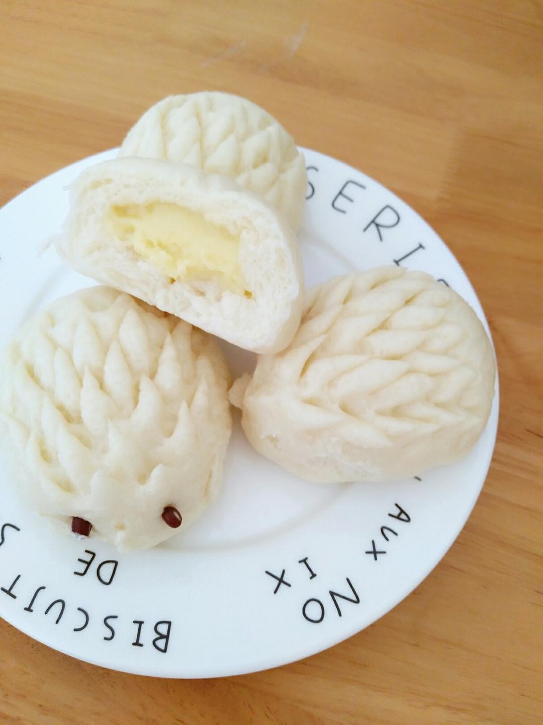 自制无油奶黄包
