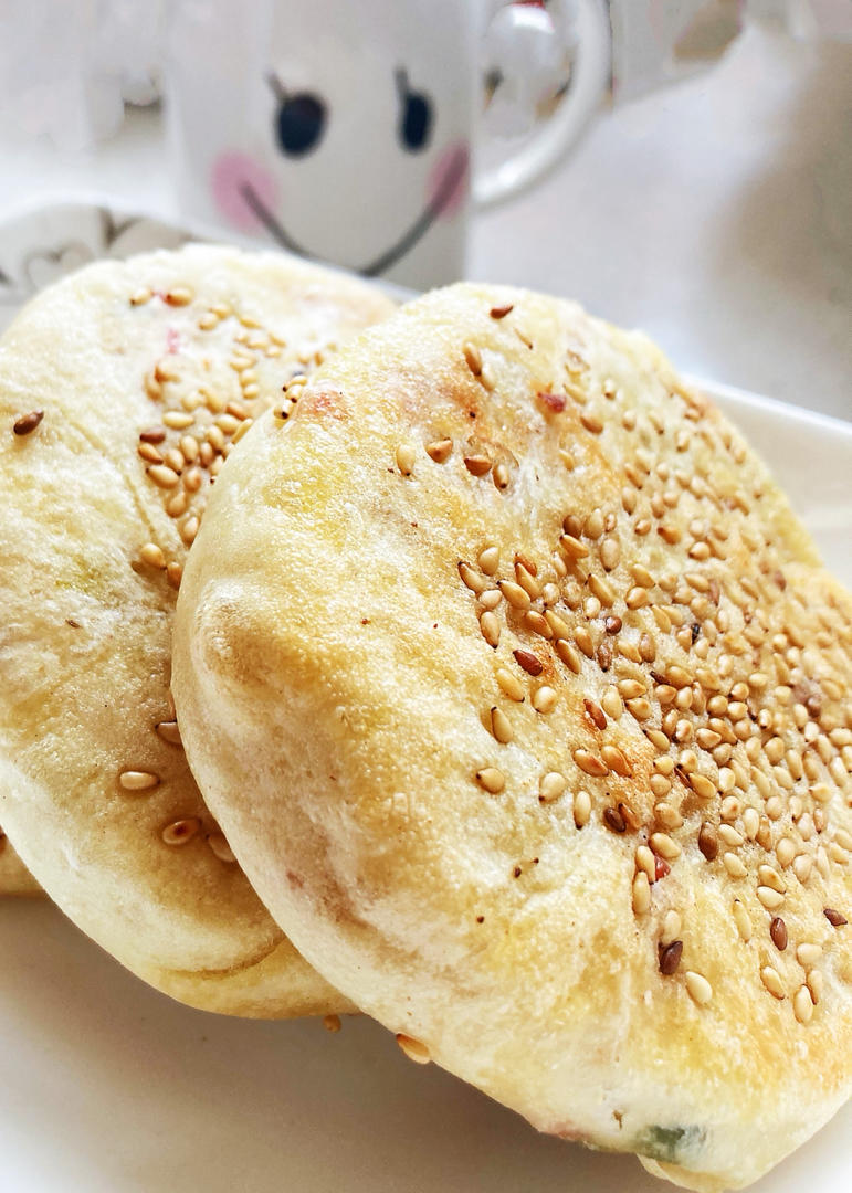 卜卜宝贝她娘做的好吃到没朋友的【油酥芝麻烧饼】椒盐味