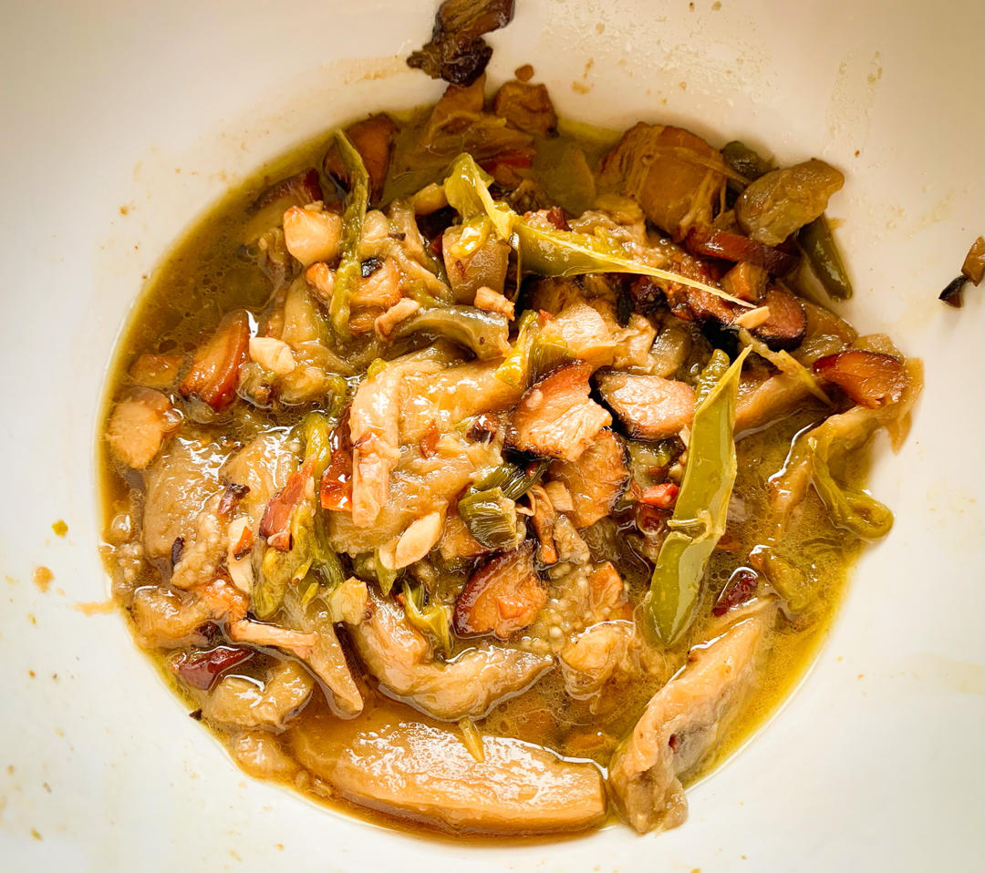 腊肉茄子煲