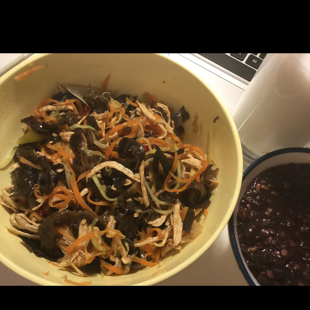 减脂健身｜凉拌手撕鸡丝（香辣&麻油版）
