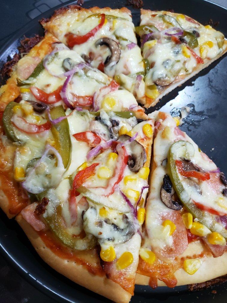 8寸披萨饼皮做法（🉑️厚🉑️薄，🉑️脆🉑️软）4张