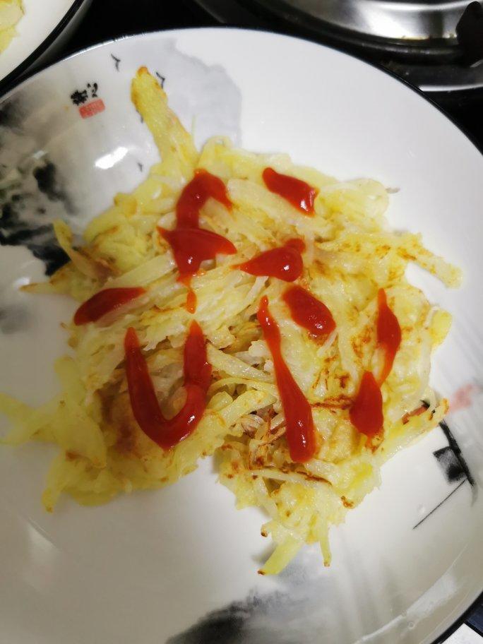 土豆丝鸡蛋饼