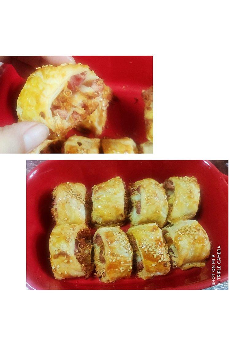 一口掉渣🉐️香酥火腿肉松卷🔥（附20款烤箱美食）
