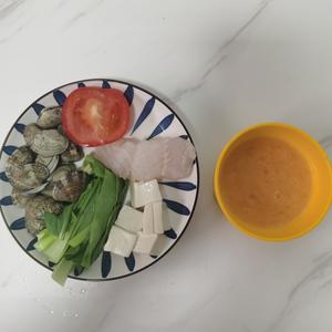 海鲜时蔬豆腐汤（宝宝时蔬10月+）的做法 步骤1