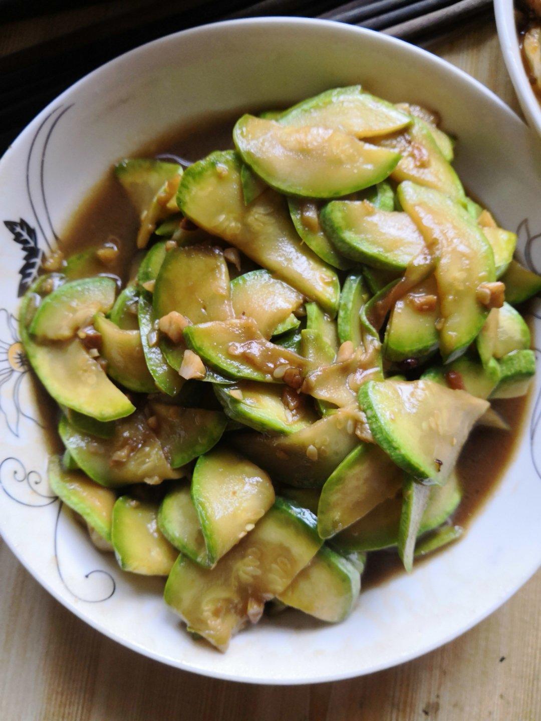 西葫芦炒肉片