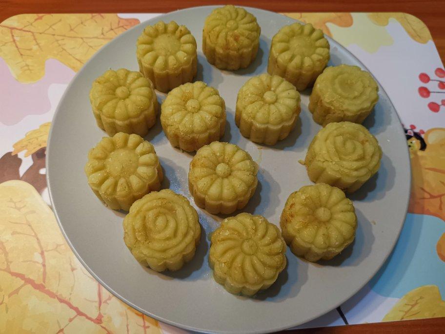 冰皮月饼馅~低糖低油版绿豆椰蓉馅-吃一口就停不下来