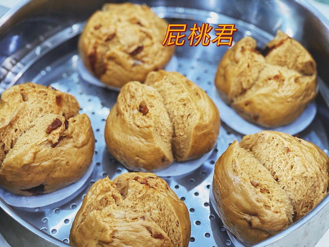 妥妥的红糖开花馒头