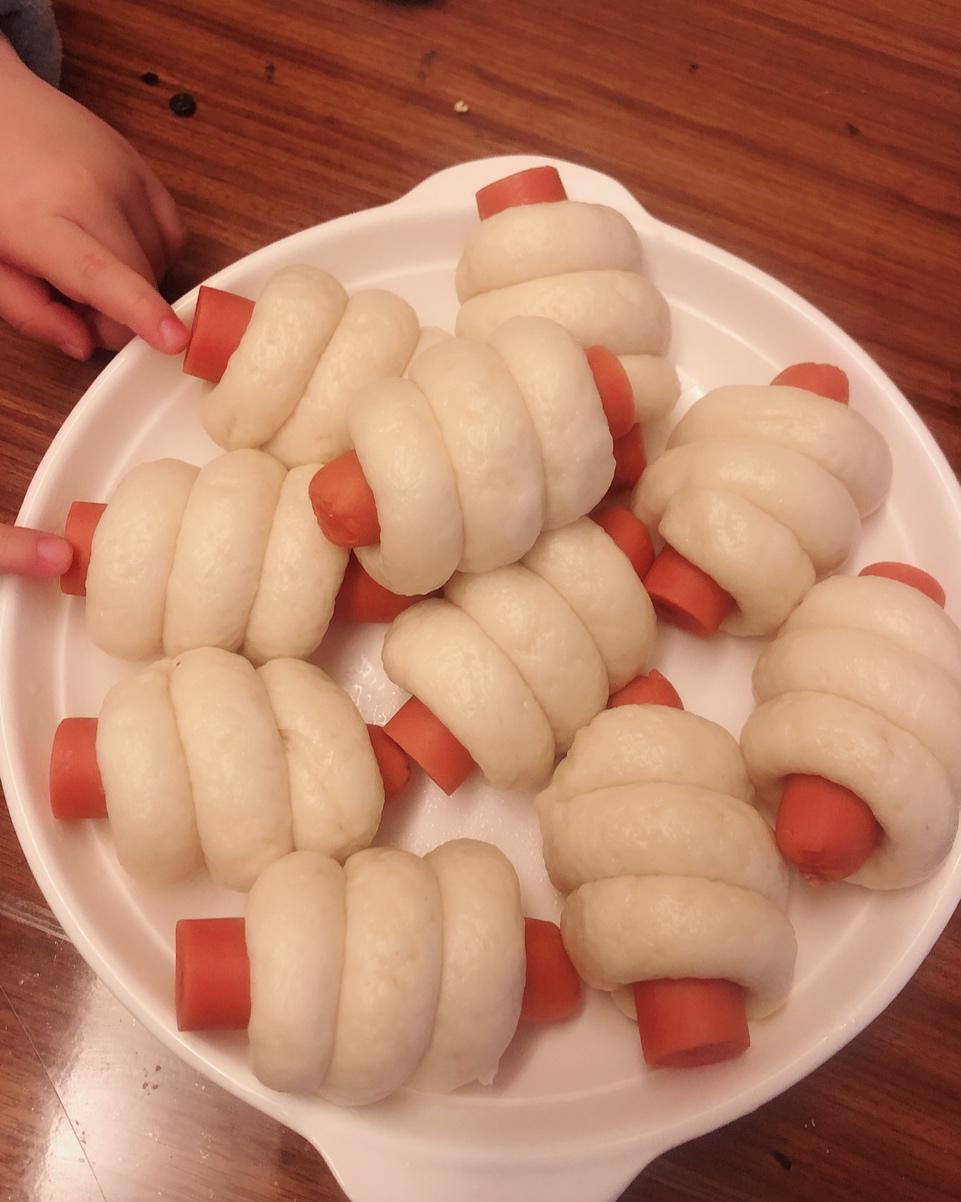 快手火腿卷～一次发酵