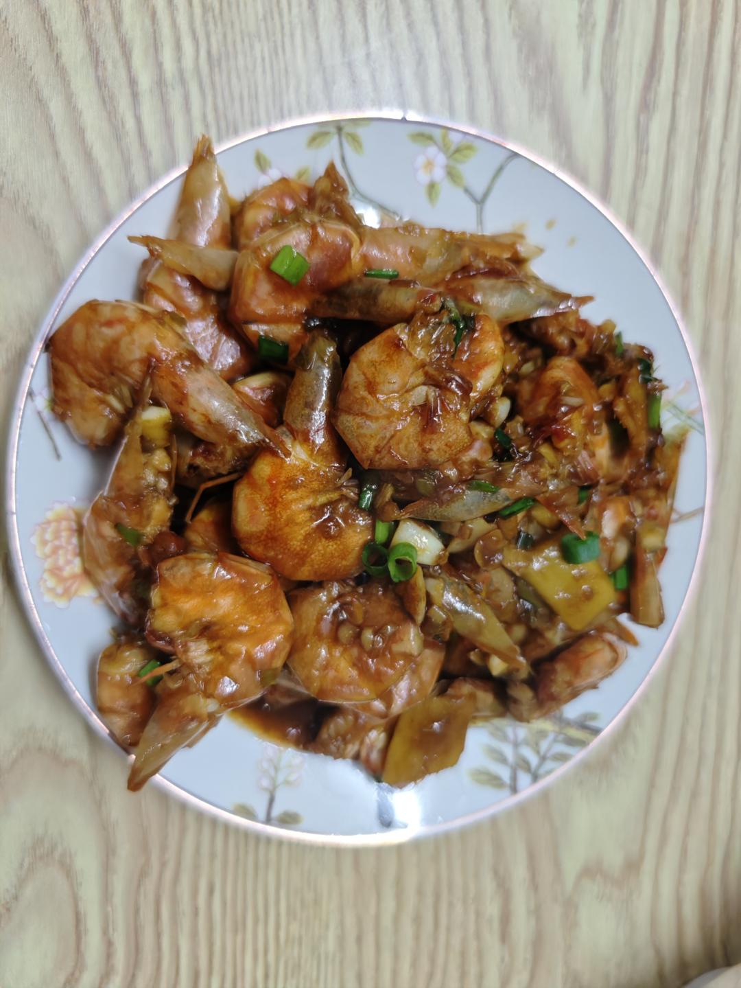 家庭版油焖大虾