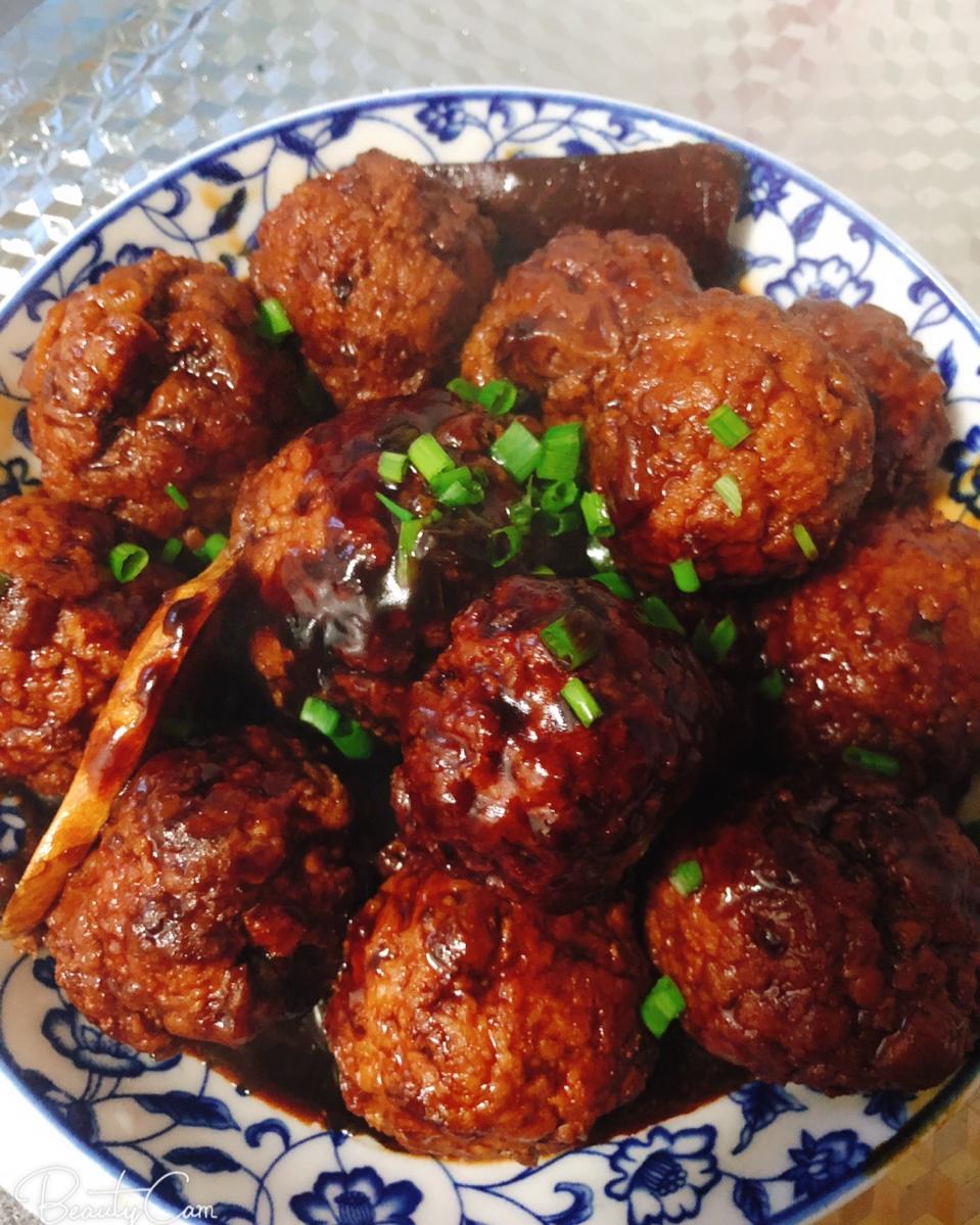 家常菜 红烧狮子头 手机用户0125_d50v做的红烧狮子头