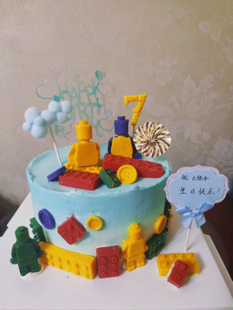 乐高积木奶油戚风蛋糕