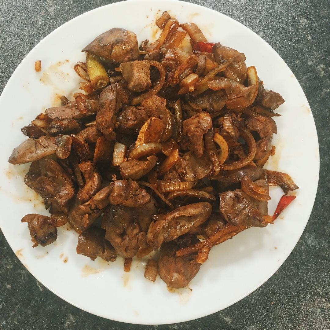 爆炒鸡肝