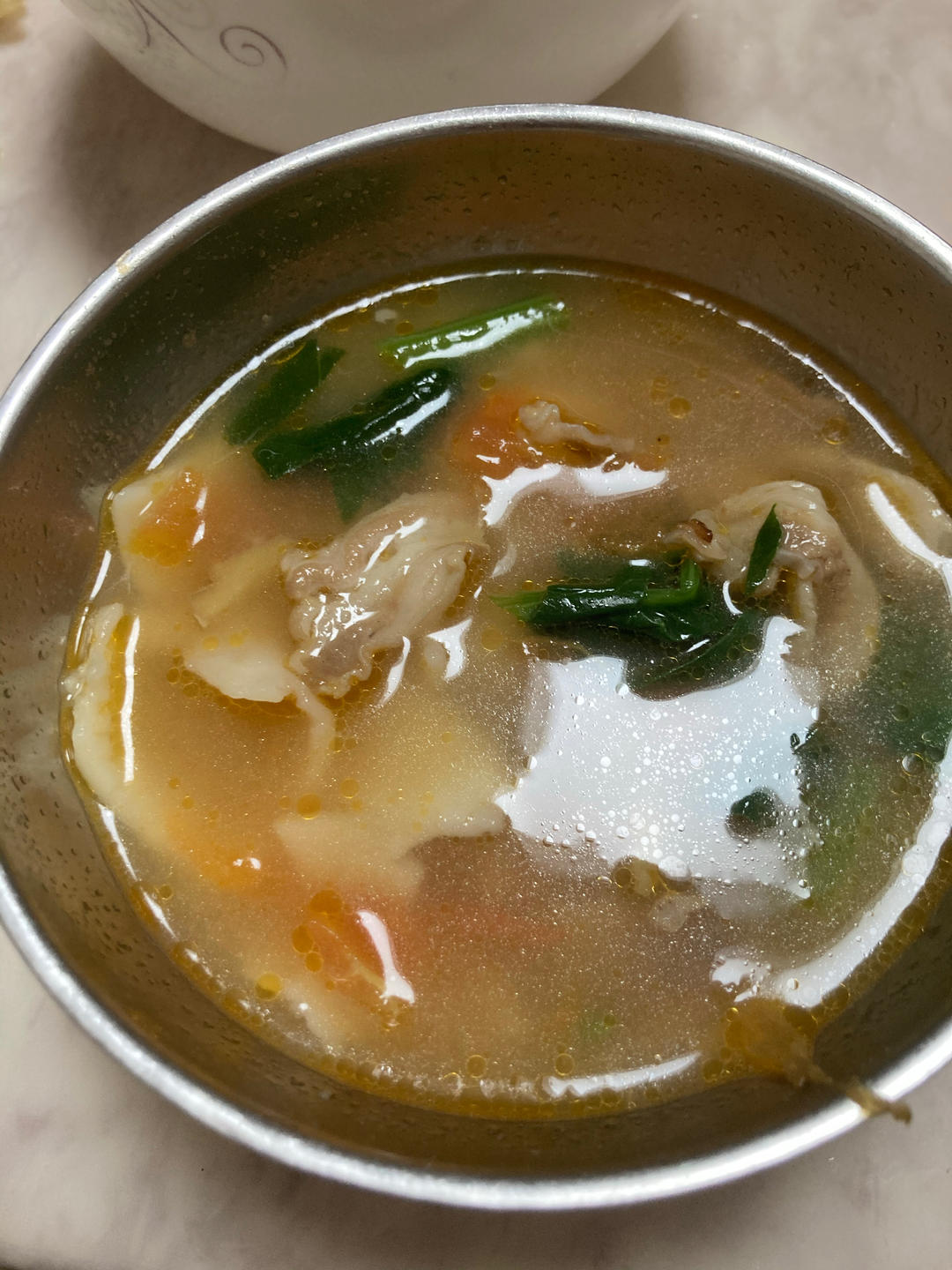 新疆羊肉汤饭（面片儿）