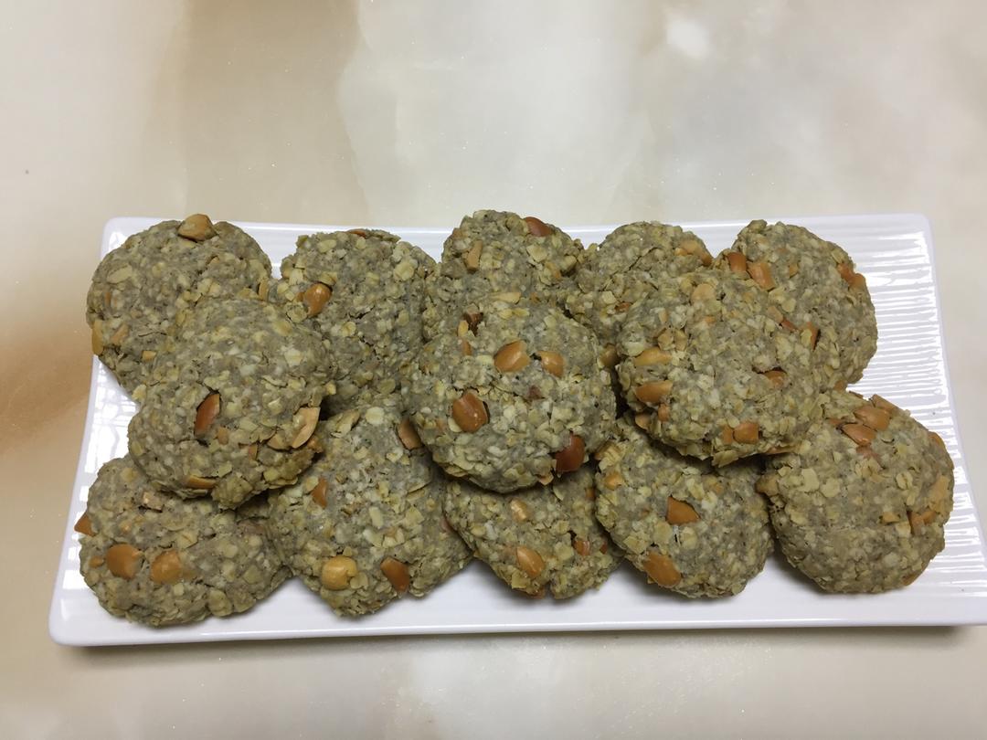 素食:有机燕麦芝麻大饼干